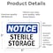Signmission Sterile Storage, 5 in W x Rectangle, Vinyl Decal OS-2PACK-NS-D-35-L-18465 - alternate 6